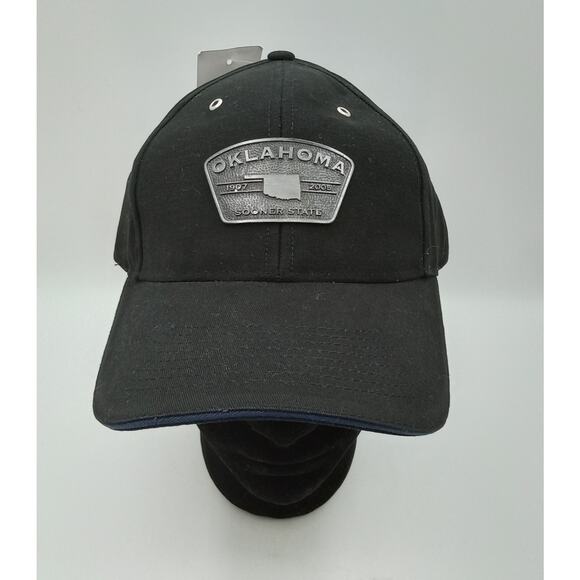 Oklahoma Pewter Metal Art Custom Sooner State Cap Adjustable - Picture 1 of 6